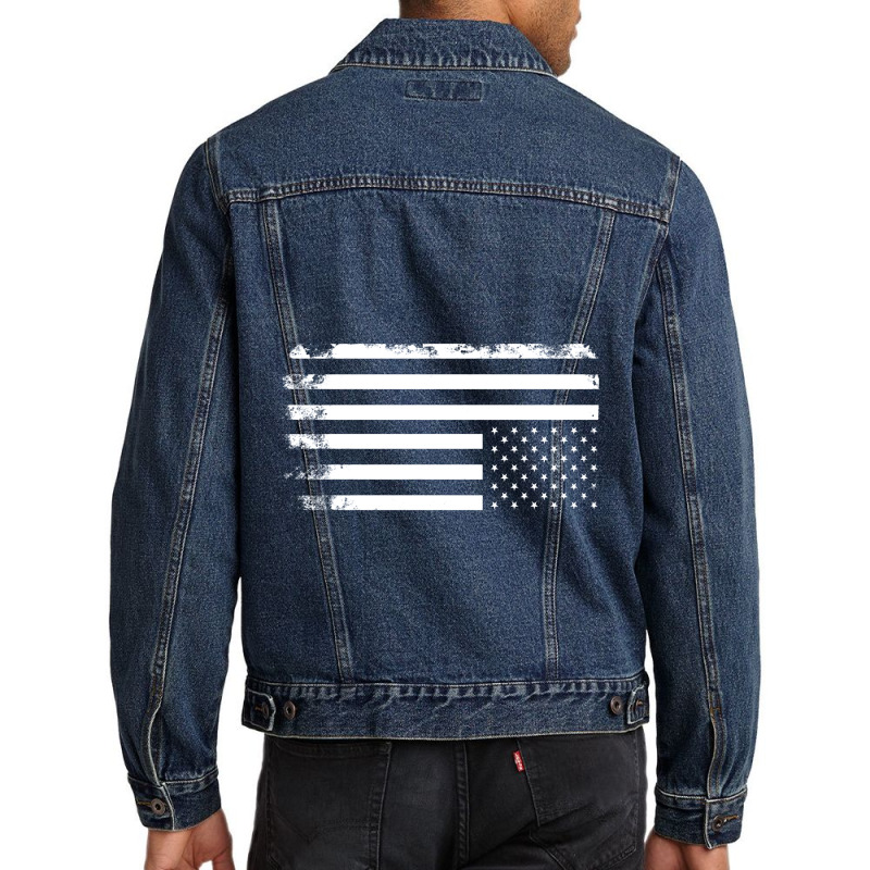 Vintage Usa Flag Men Denim Jacket | Artistshot