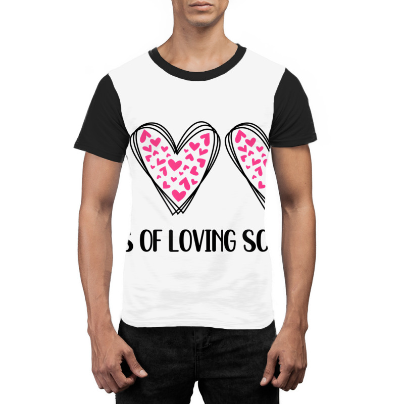 Hearts 100 Days Of Loving School 100th Day Of Scho Graphic T-shirt | Artistshot