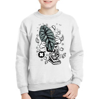 Alocasia Dragon Scale Cartoon Botany Botanist Gard Youth Sweatshirt | Artistshot