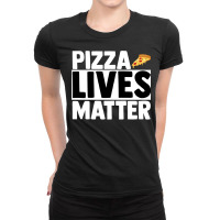 Slice Of Pizza Bistro Margarita Salami Cheese Fast Ladies Fitted T-shirt | Artistshot