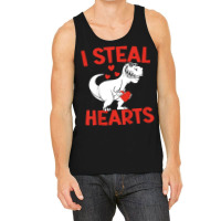 Kids Valentines Day I Steal Hearts Love Trex Dino Tank Top | Artistshot