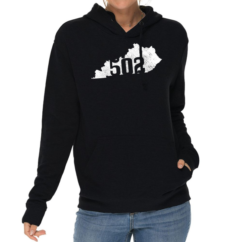 Louisville 502 Area Code Kentucky Map State Pride Lightweight Hoodie | Artistshot