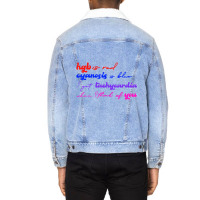 Hgb Is Red Cyanosis Is Blue Cardiac Nurse Valentin Unisex Sherpa-lined Denim Jacket | Artistshot