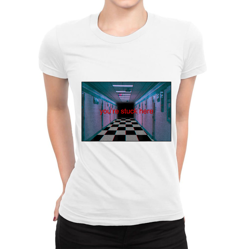 Anemoiacore Aesthetic Liminal Space Weirdcore Anem Ladies Fitted T-Shirt by refahnes | Artistshot