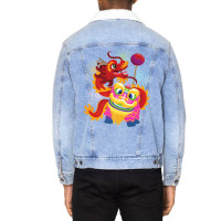 Happy Chinese New Year 2023 Lion Dragon Dance Luna Unisex Sherpa-lined Denim Jacket | Artistshot