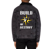 Build Or Destroy Mathematics Allah 5 Percent Godbo Unisex Sherpa-lined Denim Jacket | Artistshot