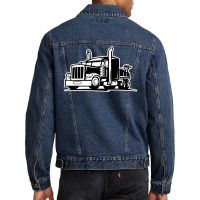 Truck Brummi Autobahn Transport Gasoline Truck  (3 Men Denim Jacket | Artistshot