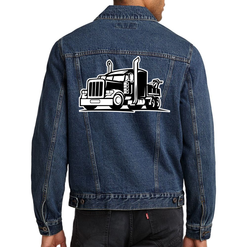 Truck Brummi Autobahn Transport Gasoline Truck  (3 Men Denim Jacket | Artistshot