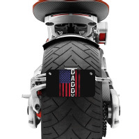 Daddy American Flag For Dark Motorcycle License Plate | Artistshot