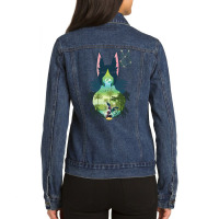 Tighnari Negative Space Ladies Denim Jacket | Artistshot