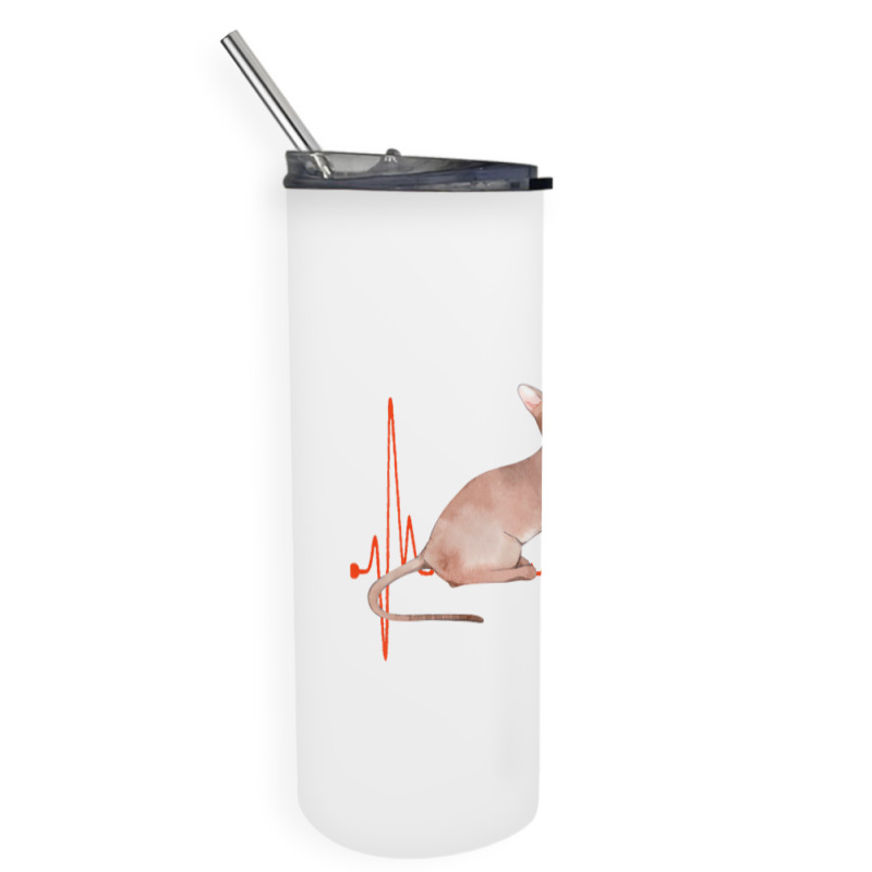 Oriental Cat Heartbeat Ekg Cat Mom Cat Dad Cat Lov Skinny Tumbler | Artistshot