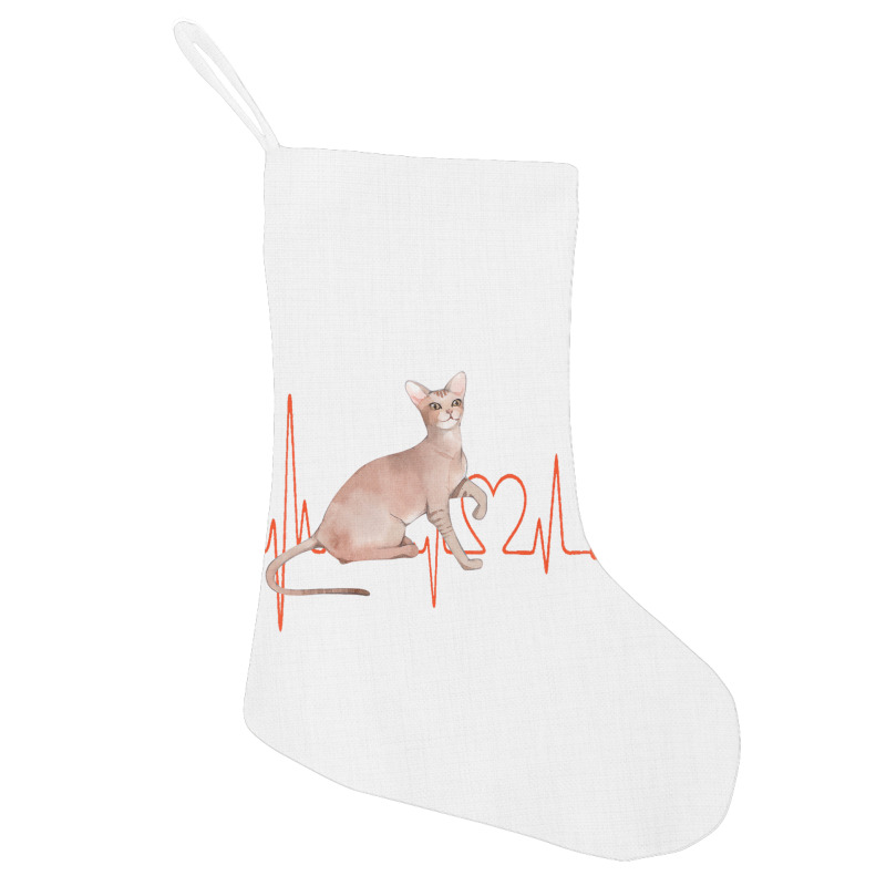 Oriental Cat Heartbeat Ekg Cat Mom Cat Dad Cat Lov Holiday Stocking | Artistshot