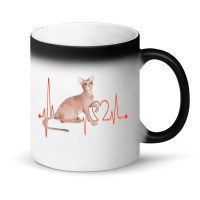 Oriental Cat Heartbeat Ekg Cat Mom Cat Dad Cat Lov Magic Mug | Artistshot