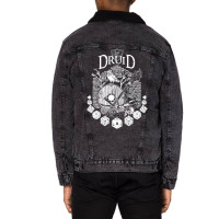 Rpg Class Series Druid   White Version Unisex Sherpa-lined Denim Jacket | Artistshot