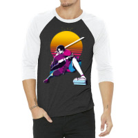 Samurai Champloo   Mugen Retrowave 3/4 Sleeve Shirt | Artistshot