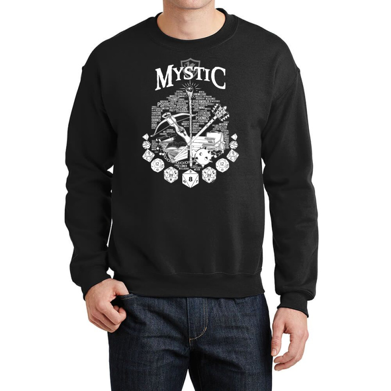 Rpg Class Series Mystic   White Version Crewneck Sweatshirt | Artistshot