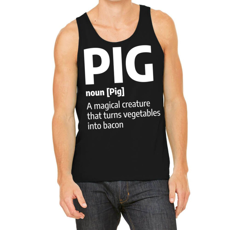 Mens Funny Pig Meat Definition Quote For A Pork Ba Tank Top by holden | Artistshot