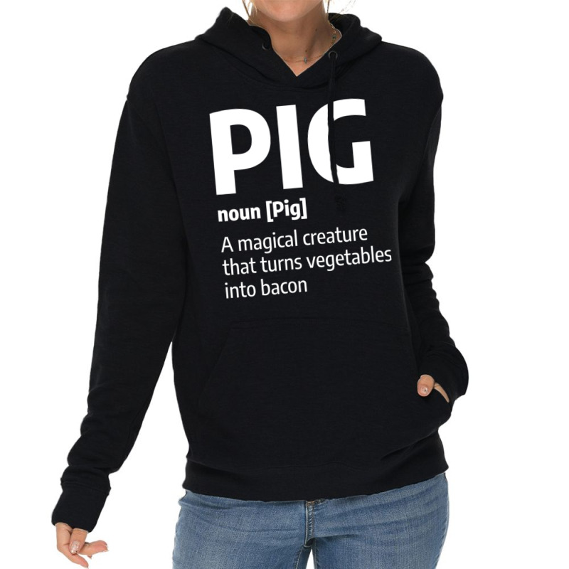 Mens Funny Pig Meat Definition Quote For A Pork Ba Lightweight Hoodie by holden | Artistshot