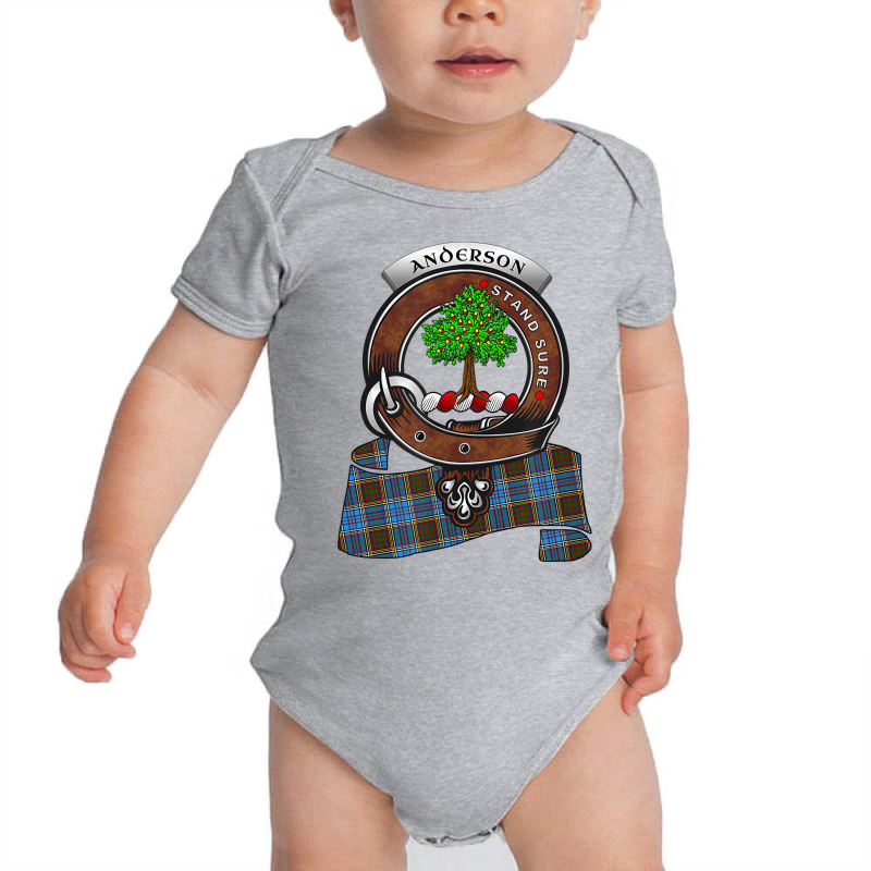 Anderson Scottish Clan Badge & Tartan T Shirt Baby Bodysuit | Artistshot