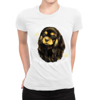 Cavalier King Charles Spaniel Black And Tan T Shir Ladies Fitted T-shirt | Artistshot