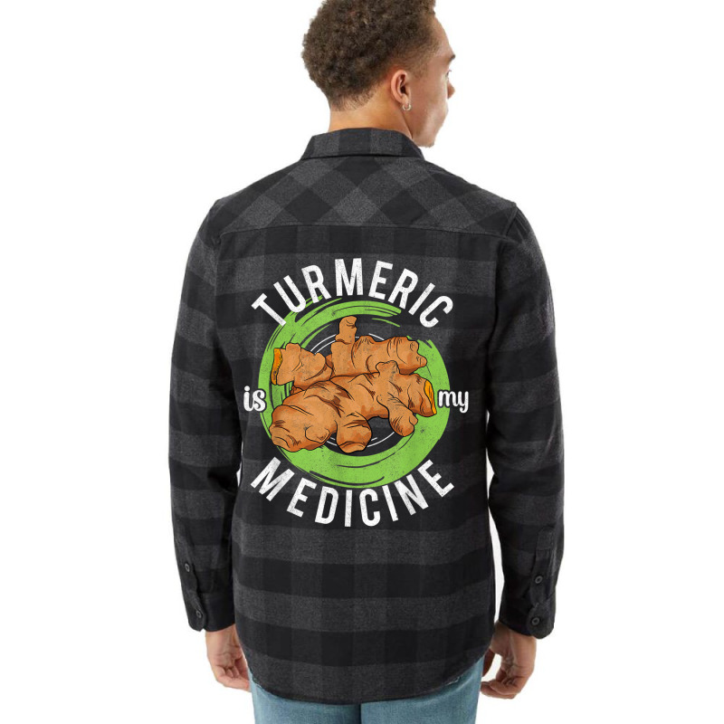 Turmeric Is My Medicine Herbal Herbalist Day Herba Flannel Shirt by voutsro | Artistshot