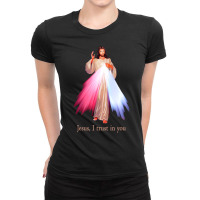 Divine Mercy Jesus I Trust In You T Shirt Ladies Fitted T-shirt | Artistshot