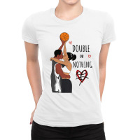 Couple Black Basketball Movies I Love You Card His Ladies Fitted T-shirt | Artistshot