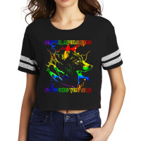 Lgbt Wolf Never Apologise For Who You Supporter Scorecard Crop Tee | Artistshot