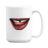 Smile With Gap Teeth 15 Oz Coffee Mug | Artistshot