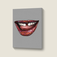 Smile With Gap Teeth Portrait Canvas Print | Artistshot