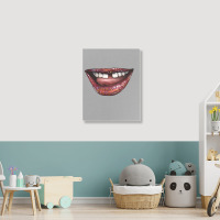 Smile With Gap Teeth Portrait Canvas Print | Artistshot