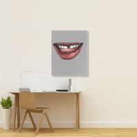 Smile With Gap Teeth Portrait Canvas Print | Artistshot