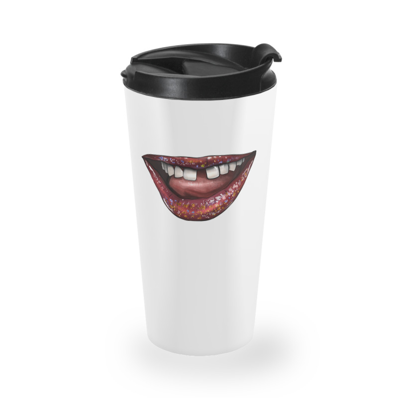 Smile With Gap Teeth Travel Mug | Artistshot