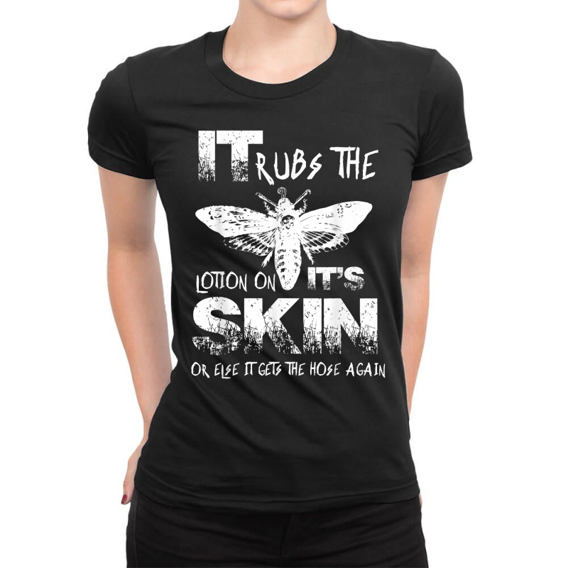 Funny It Rubs The Lotion On Its Skin Vintage Insec Ladies Fitted T-shirt | Artistshot