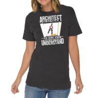 Architect   Building Gift For Profession House Con Vintage T-shirt | Artistshot