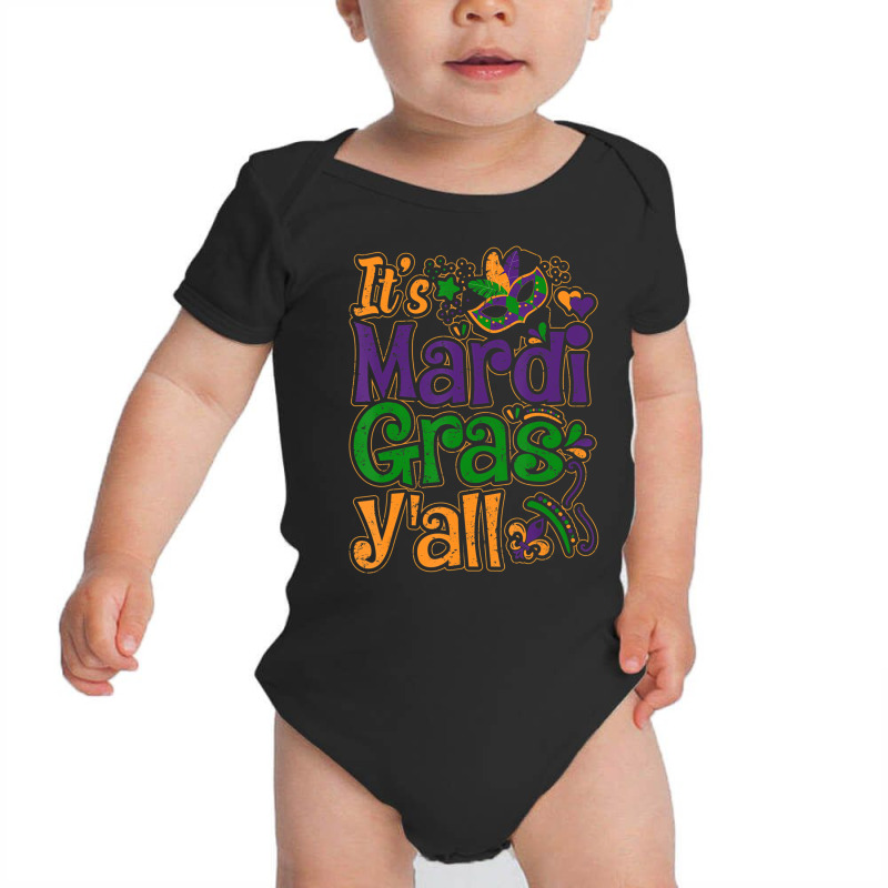 Beads Itâ€™s Mardi Gras Yâ€™all Tee Para Baby Bodysuit | Artistshot