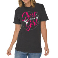 Shoot Like A Girl For A Archer Funny Archery Vintage T-shirt | Artistshot