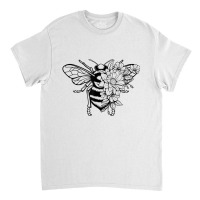 Bee With Flowers For Men Women Beekeeper Bees Love Classic T-shirt | Artistshot