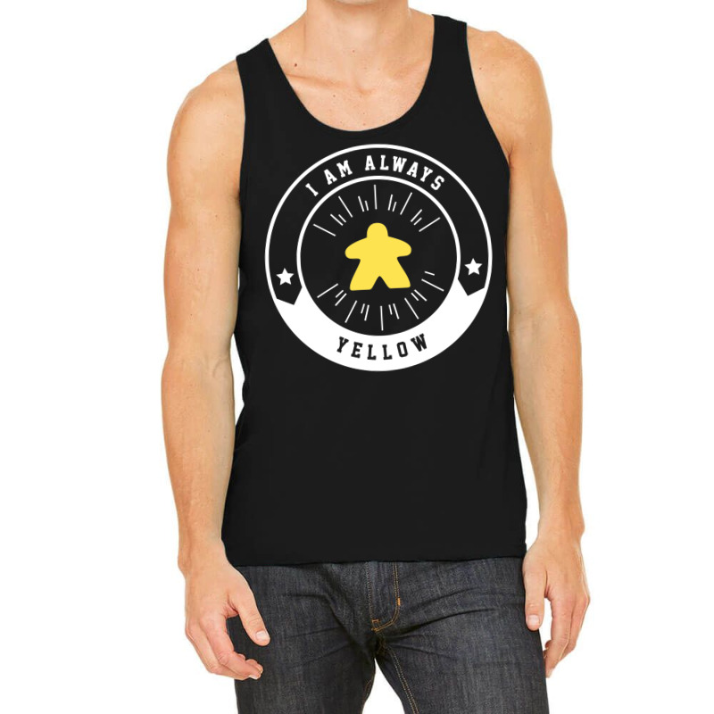 I Am Always Yellow Meeple   Board Games And Meeple Tank Top by fettekolatz | Artistshot