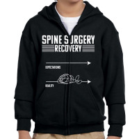 Bionic Spine Replacement Surgery Recovery Spinal F Youth Zipper Hoodie | Artistshot