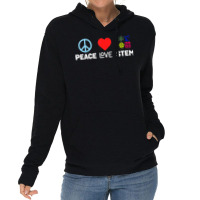 Peace Love Stem Science Technology Engineering Mat Lightweight Hoodie | Artistshot