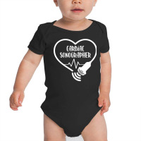 Cardiac Sonographer Heart Scanning Rdcs Echocardio Baby Bodysuit | Artistshot