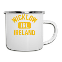 Wicklow Ireland Irl Gym Style Green W Distressed A Camper Cup | Artistshot