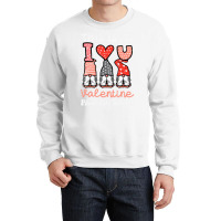 Valentines Day Foxes Heart Cute Fox Women Girls Ki Crewneck Sweatshirt | Artistshot