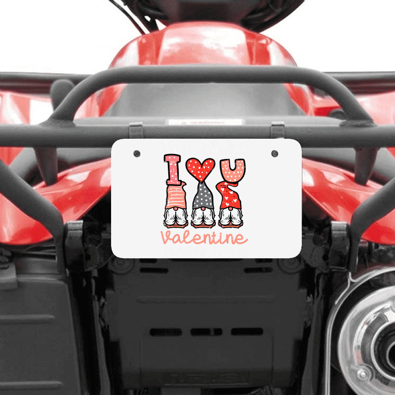 Valentines Day Foxes Heart Cute Fox Women Girls Ki Atv License Plate | Artistshot