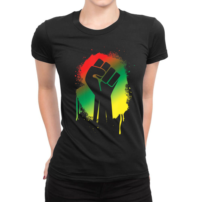 Black History Month For Men Women Kids Cool Africa Ladies Fitted T-Shirt by aiiluurosy | Artistshot