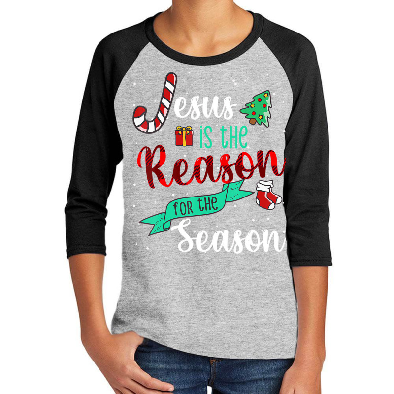 Christ Jesus Is The Reason For The Season T Sign C Youth 3/4 Sleeve | Artistshot