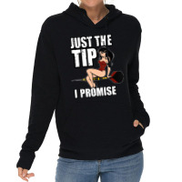 Darts Funny Just The Tip I Promise Sexy Pinup Girl Lightweight Hoodie | Artistshot