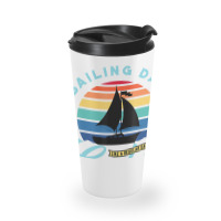 Mens Sailing Dad   Sailboat Sail Boating Captain S Travel Mug | Artistshot