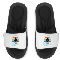 Mens Sailing Dad   Sailboat Sail Boating Captain S Slide Sandal | Artistshot